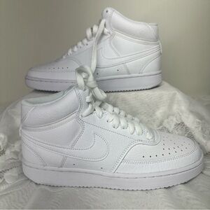 Nike COURT VISION MID Women's All White CD5436-100 Basketball  WOMEN SIZE 6